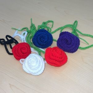 Crochet Rose Choker